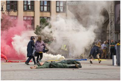 Przedstawienie teatru harcerskiego "Paradox"